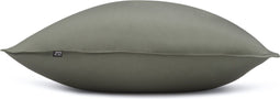 Zohome Kussensloop Satinado - Kussenhoes van 40x80 cm - Set van 2 stuks - 100% Katoen-Satijn - Groen