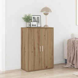 vidaXL - Zijkast - Artisan - Eiken - 60x31x84 - cm - Bewerkt - Hout