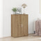 vidaXL - Zijkast - Artisan - Eiken - 60x31x84 - cm - Bewerkt - Hout