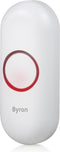 Byron DBY-23524 Draadloze deurbel - 2 Ontvangers - 1 ontvanger met stekker 1 ontvanger op batterijen - Eigen melodie opnemen - Waterdicht - Wit - 175m Bereik - 85 dB - 8 Melodieën