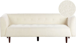 BYSKE - Driezitsbank - Wit - Bouclé