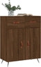 vidaXL - Dressoir - 69,5x34x90 - cm - bewerkt - hout - bruin - eikenkleur