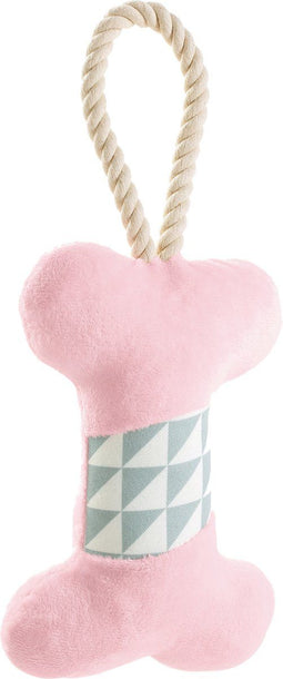 Dog chewing toy Hunter Salima Fluffy toy With string Pink Puppies