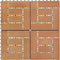 vidaXL - Terrastegels - 30x30 - cm - 1 - m² - HKC - teakkleur - 11 - st