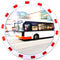 Dancop EUvex - Verkeersspiegel - 80 x 100 cm - Rood/Wit