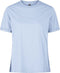 Pieces PCRIA SS FOLD UP SOLID TEE NOOS - T-shirt - Ronde hals korte mouwen - Kentucky Blue