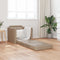 vidaXL - Vloersofa - Bed - 2-in-1 - Cappuccino - 74x77x81 - cm - Kunstleer