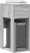 vidaXL - Computertorenstandaard - met - lade - 30x44x74 - cm - grijs - sonoma - eiken