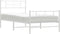 vidaXL - Bedframe - met - hoofd- - en - voeteneinde - metaal - wit - 80x200 - cm