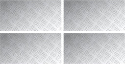 vidaXL - Aluminium - Antislip - Plaatjes - 4 - stuks - 60x30 - cm