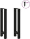 vidaXL - Salontafelpoten - 2 - st - 38x(72-73) - cm - staal - zwart