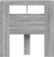 Hoofdeinde met LED 100x18,5x103,5 cm bewerkt hout grijs sonoma