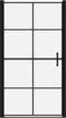 vidaXL - Douchedeur - 100x178 - cm - gehard - glas - zwart