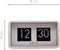 NeXtime - Flip Klok - Tafel of Wandklok - Zwart/Wit -18x10x7 cm