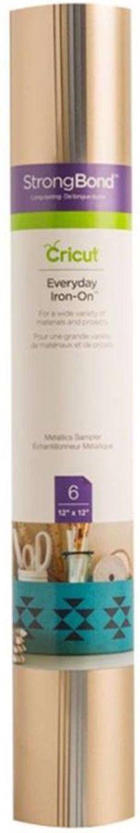 Cricut Everyday Iron-On 30x30cm – Metallics (6 vellen)
