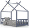 vidaXL - Kinderbedframe - massief - grenenhout - grijs - 90x200 - cm
