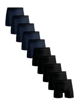 S Black/Green/Blue U-OUTLT1010-247-I Men 10-pack Boxer Shorts Solid Muchachomalo