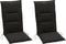 Summerset Club - 2-delige Tuinkussenset hoge rug - Black