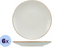 Cosy & Trendy Granite Ivory - Dinerborden - Set van 6 - 27 cm - Ivoorkleurig (6 stuks)