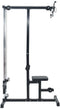 vidaXL - Lat - Pulldown - Machine - met - Verstelbare - Zitting - - - 80 - kg - Belastbaar - Staal