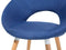 Set van 2 eetkamerstoelen ROSLYN Marineblauw
