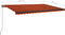 vidaXL - Luifel - automatisch - met - LED - windsensor - 500x300 - cm - oranje - bruin
