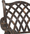 vidaXL - Tuinstoelen - 2 - stuks - in - bronzen - gietaluminium
