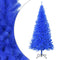 vidaXL - Kunstkerstboom - met - standaard - 240 - cm - PVC - blauw