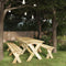 vidaXL - Tuinbank - 220 - cm - geïmpregneerd - grenenhout