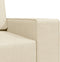 vidaXL - Vloersofa - Bed - 2-in-1 - Crème - 245x150x60.5 - cm - Stof
