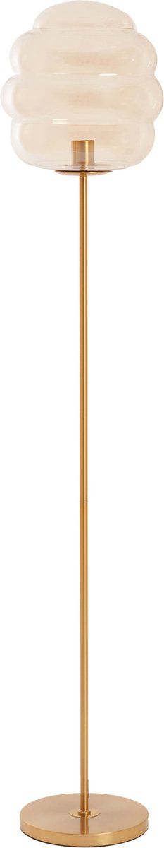 Light & Living Vloerlamp Misty - 160cm - Amber/Goud
