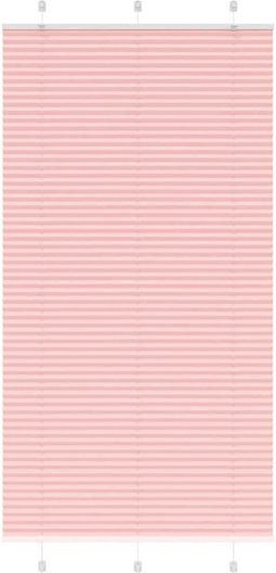 vidaXL - Plissé - rolgordijn - 110x200cm - stofbreedte - 109,4cm - polyester - roze