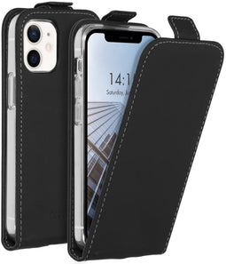 Accezz Flipcase - iPhone 12 Mini - Flip cover met pashouder - Zwart