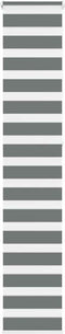 vidaXL - Zebra - rolgordijn - 40x230 - cm - stofbreedte - 35,9 - cm - donkergrijs