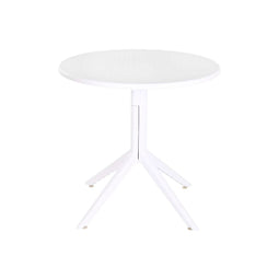 Eettafel Home ESPRIT Wit Metaal Polypropyleen 80 x 80 x 75 cm