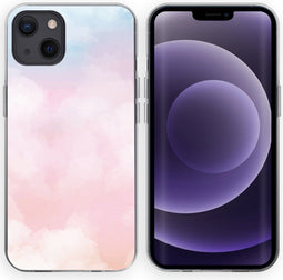 iMoshion Hoesje Geschikt voor iPhone 13 Hoesje Siliconen - iMoshion Design hoesje - Meerkleurig / Sky