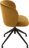 J-Line stoel Turn/Up/Down - fluweel - oker