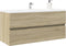 vidaXL - Wastafelkast - 100x38,5x45 - cm - bewerkt - hout - sonoma - eikenkleurig