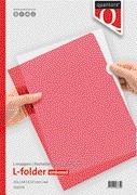 Insteekmap L-model Quantore * A4 L-map * Rood * PP * 0.12mm dik * 100 stuks