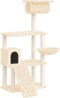 vidaXL - Kattenmeubel - met - sisal - krabpalen - 131 - cm - lichtgrijs
