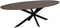 StarFurn Eettafel Ferris Eiken Ovaal 210cm Walnoot