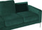 GAVLE - Driezitsbank - Smaragdgroen - Fluweel