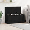 vidaXL - Opbergdoos - met - Deksel - Zwart - Eiken - 100x42x46 - cm - Gelaagd - Hout