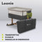 Lionelo Leonie - Bijzetbed 3in1 Co-sleeper met schommelfunctie - Instelbare hellingshoek - Grijs