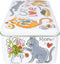 Blond Amsterdam Bewaarblik Kat - Bewaarblik - Vrolijke kleuren en kattenafbeeldingen - 19,5x10,5x7 cm
