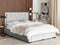 LIEVIN - Bed met opbergruimte - Lichtgrijs - 160 x 200 cm - Fluweel
