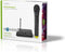 Nedis Draadloze Microfoonset - 1 Kanaal - 1 Microfoon - Cardioïde - 40 Hz - 15 kHz - 1500 Ohm - -97 dB - Volumebediening - Zwart
