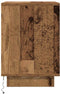 vidaXL - Nachtkastje - met - LED-verlichting - 38x34x50 - cm - oud - hout
