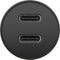 Goobay 59705 - Auto oplader - 2x USB-C - Snel opladen - Zwart