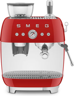 Smeg EGF03RDEU - Espressomachine met bonenmaler - 20 bar druk - Rood